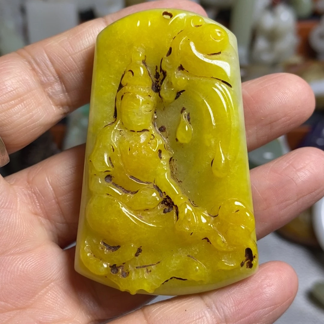 颈饰未镶嵌和田玉（糖玉）