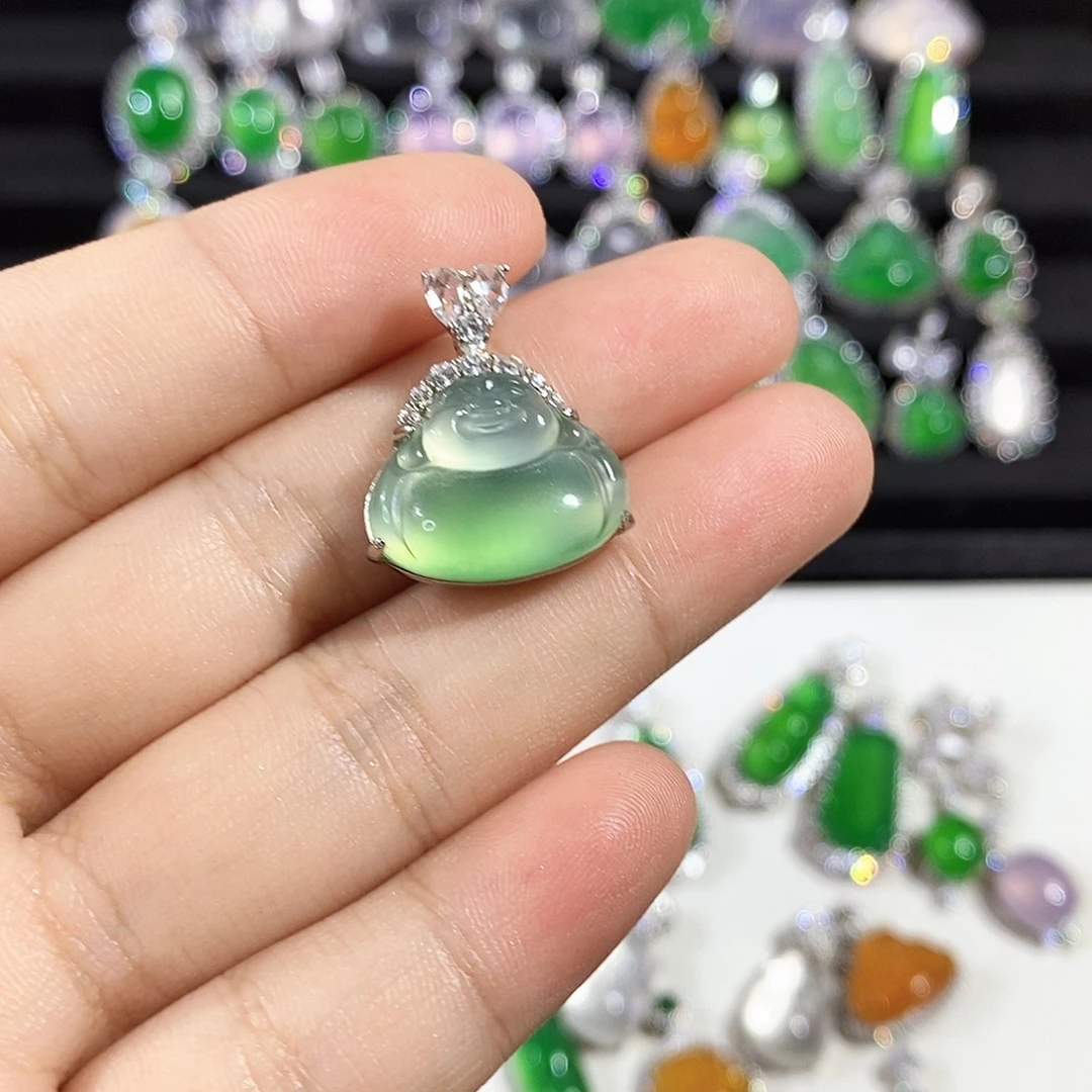 昵***置银S925镶嵌颈饰玛瑙/玉髓