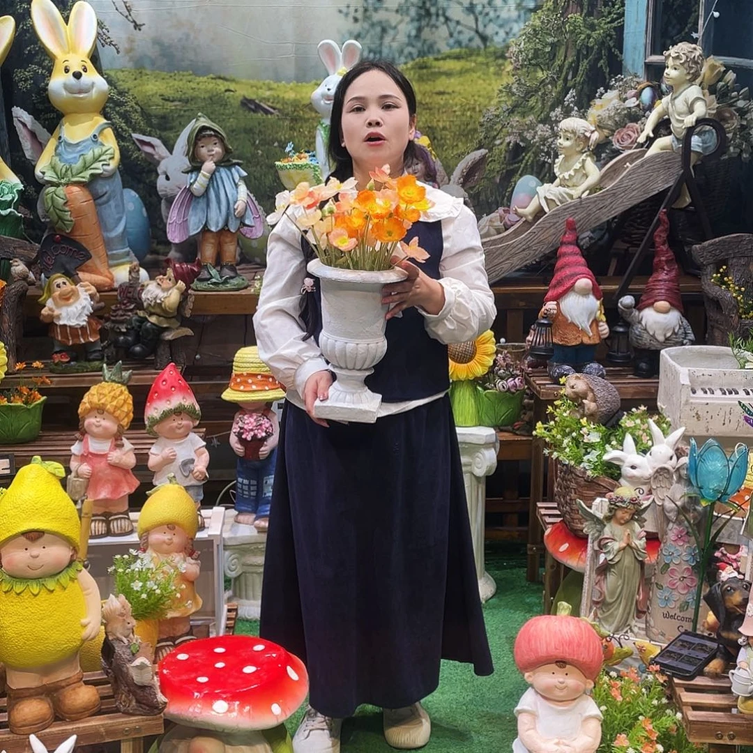 摆件花园摆件红红火火