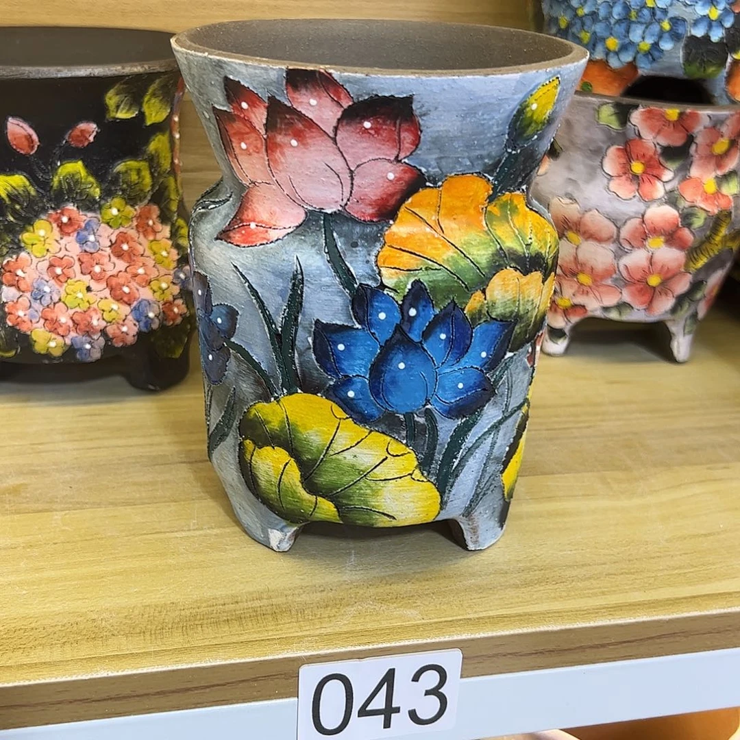 景德镇炫彩手绘口12高16