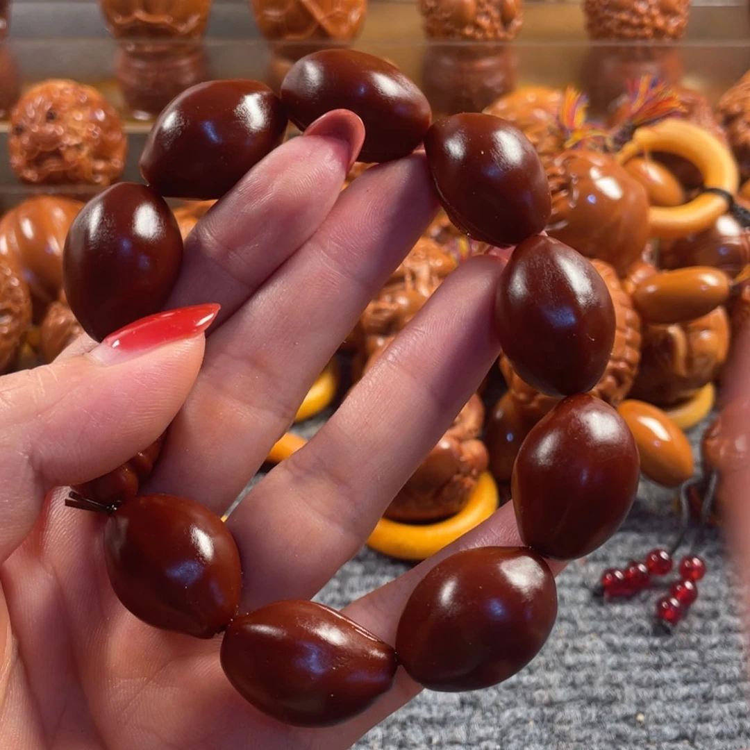 橄榄核手串/手链玉华一龙九凤