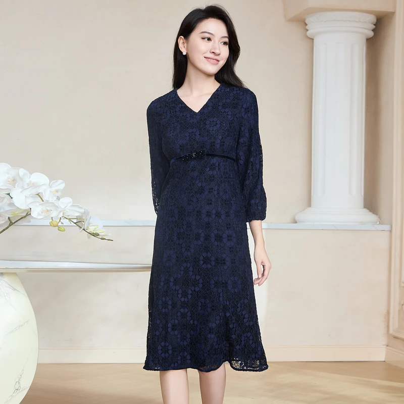 BuouBuou新款洋气百搭女装K年复古轻奢优雅气质连衣裙BI4G015