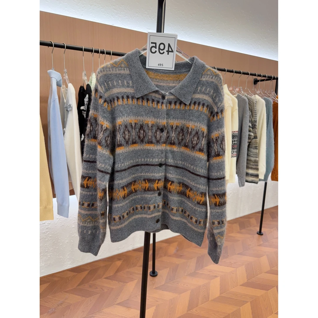 【495】秋冬新款精品针织羊毛衫时尚百搭休闲羊绒保暖毛衣