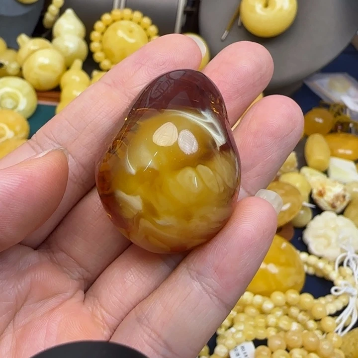 A***a蜜蜡颈饰未镶嵌天然蜜蜡