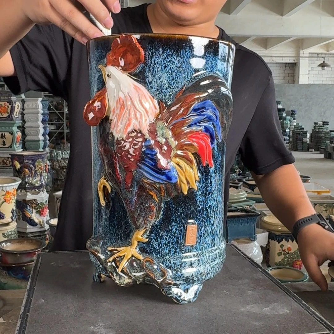 。一风堂石湾花盆 内14*25