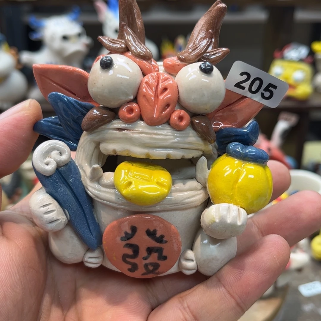 摆件纯手工抽象陶瓷摆件205