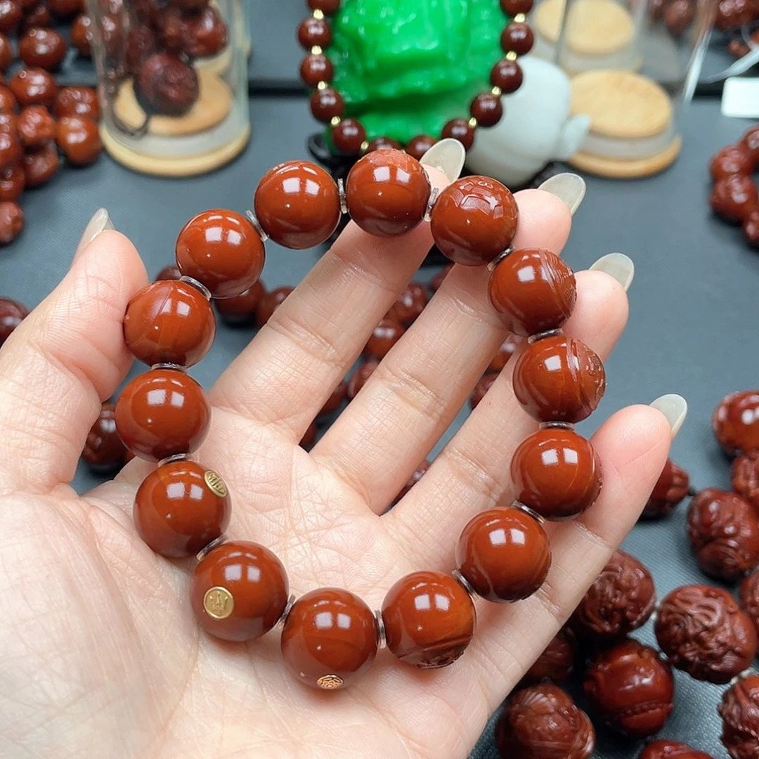 咩***咩橄榄核手串八卦手串