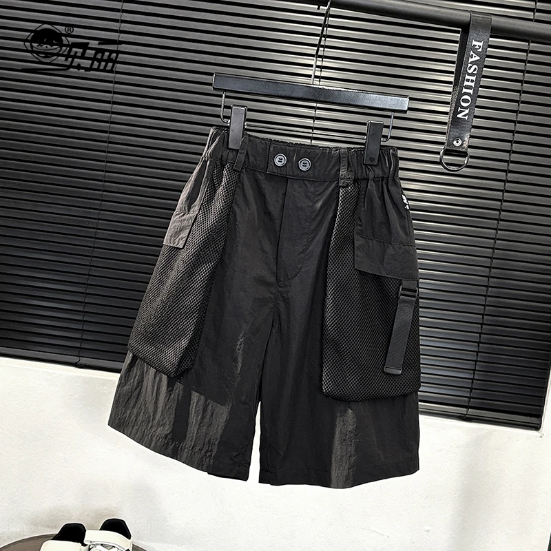 【逐风者】2025夏季男大童休闲工装五分裤韩版亲子装青少年潮流夏季