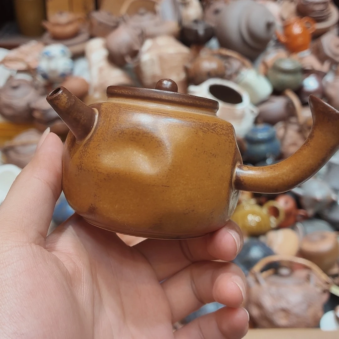 柴烧老岩泥高温茶器皿