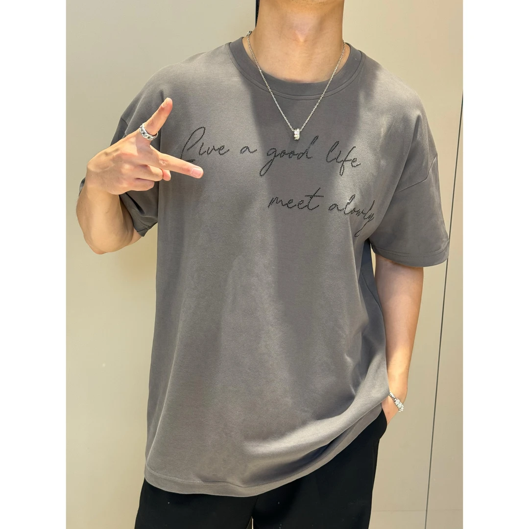 清清MengFairy 【撩感T男】圆领夏季宽松清凉短袖T恤上衣2956M