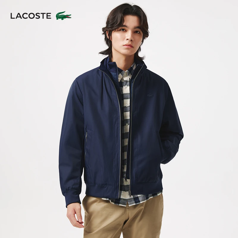 LACOSTE法国鳄鱼男装25秋季新款哈灵顿夹克棉服外套|BH2523