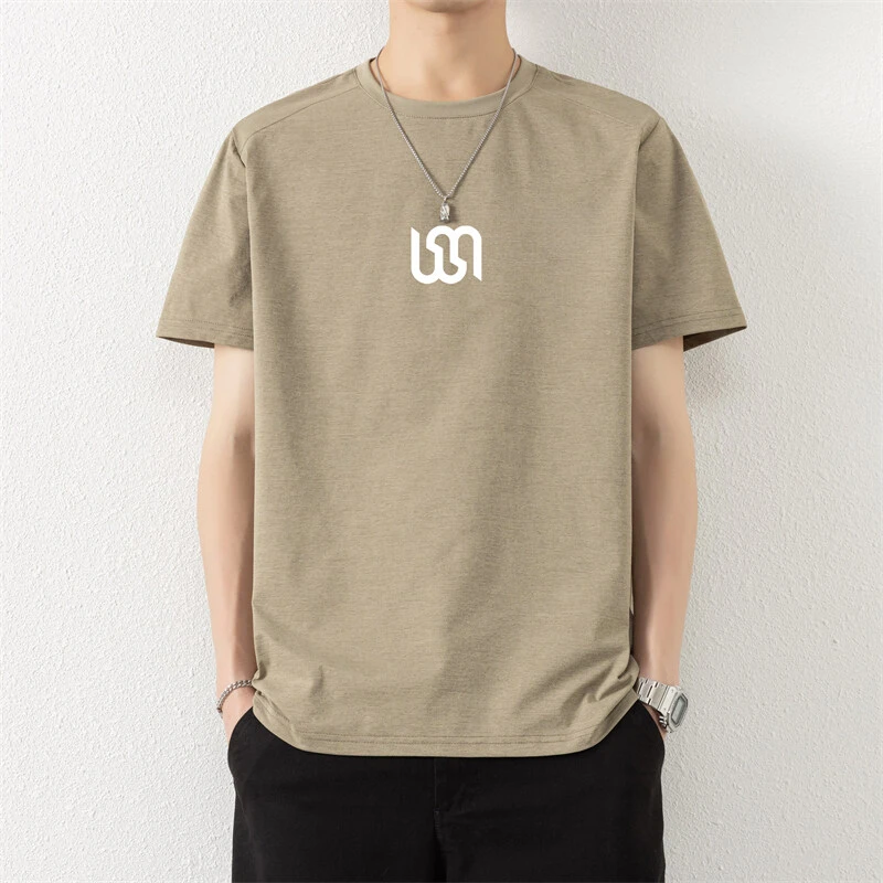 常规日常短袖嘻哈中性短袖T恤时尚男士运动简约半袖休闲潮流
