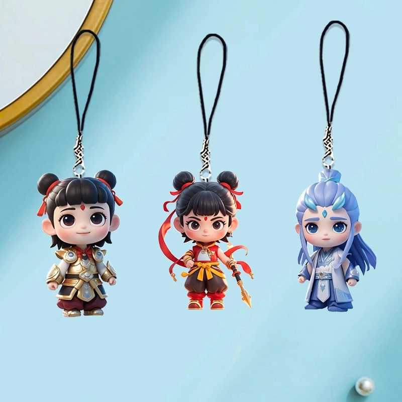 藕饼cp挂件哪吒2魔童闹海手机链哪吒敖丙可爱书包钥匙扣背包挂饰