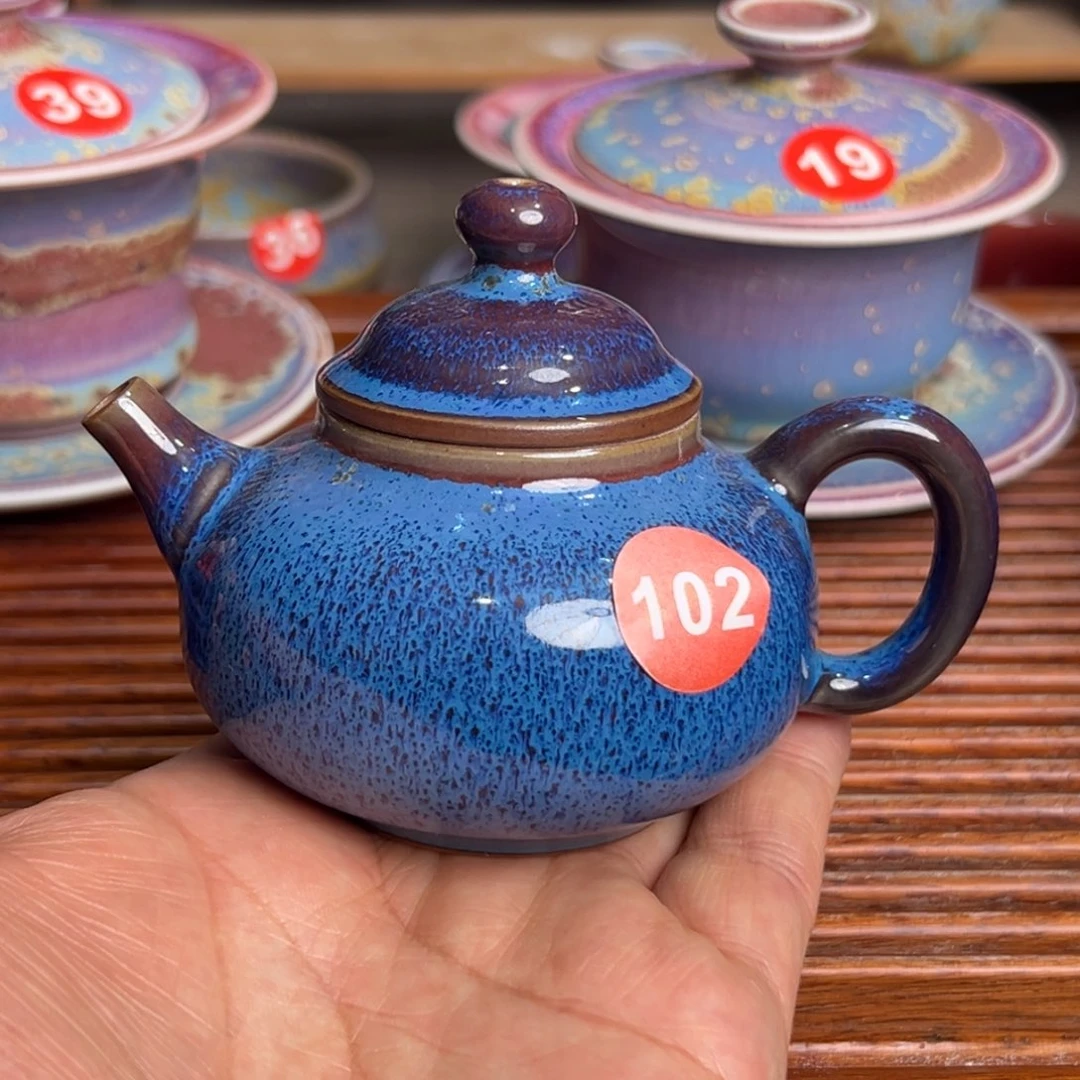 手工制作钧窑茶器