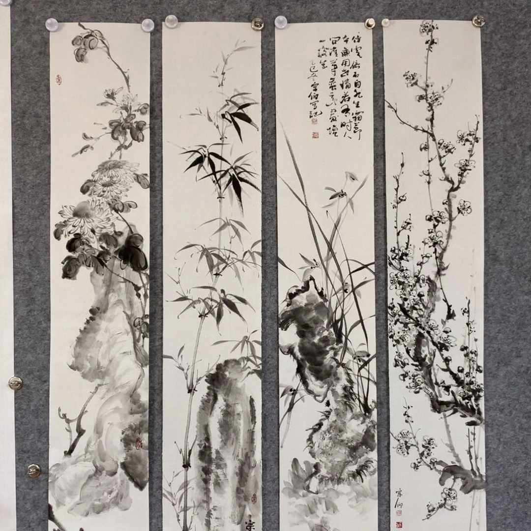 国画花鸟作品写意