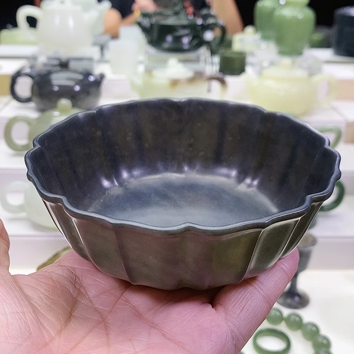 未镶嵌和田玉挂件碗300ml