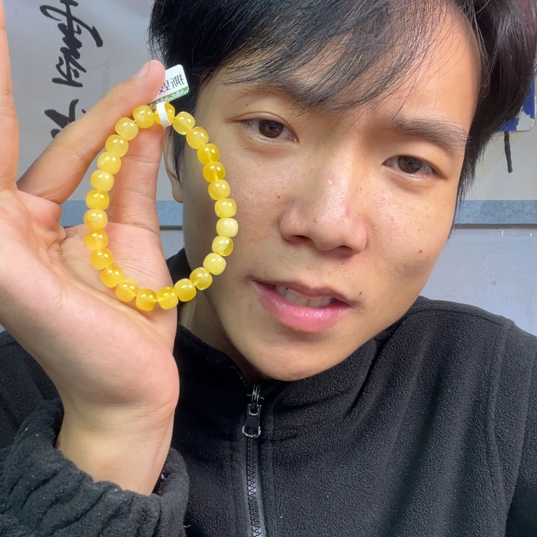 蜜蜡颈饰未镶嵌多样性高端老黄蜡蜜蜡卡8货头