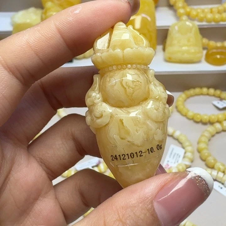 未镶嵌吊坠(不含链)琥珀金刚杵高度53➕，