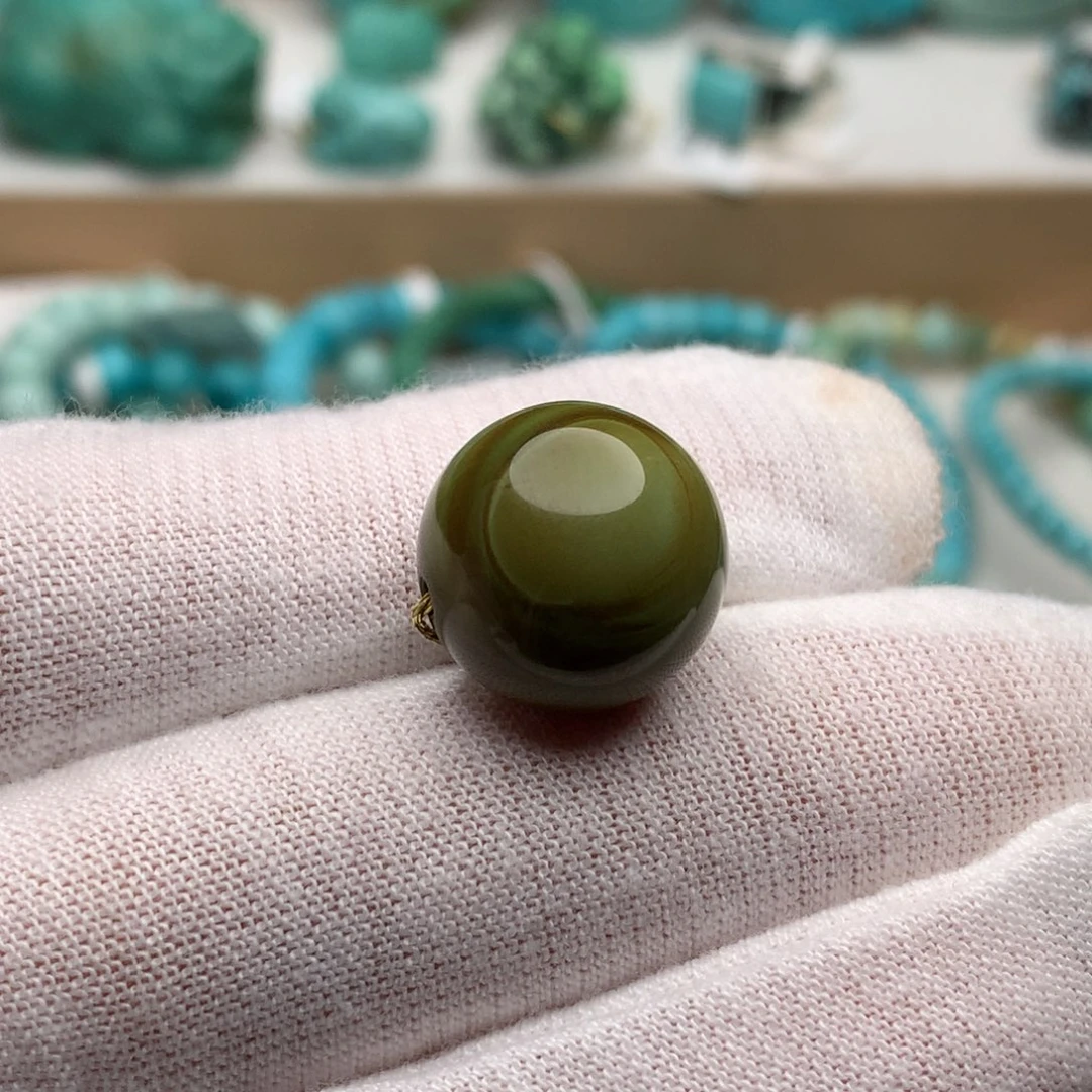 绿松石未镶嵌珠宝奇石15mm