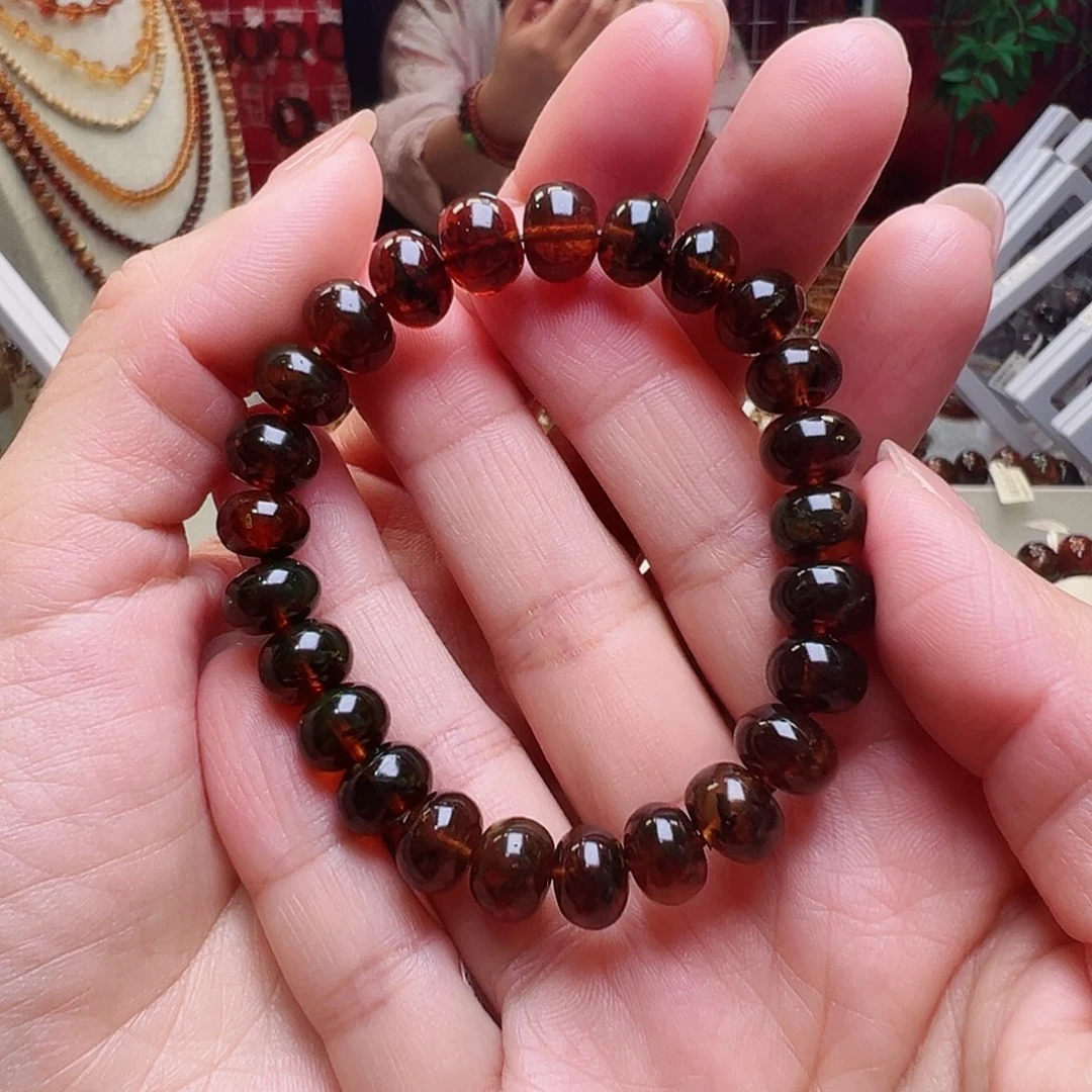 琥珀裸石未镶嵌抚顺琥珀9植物珀