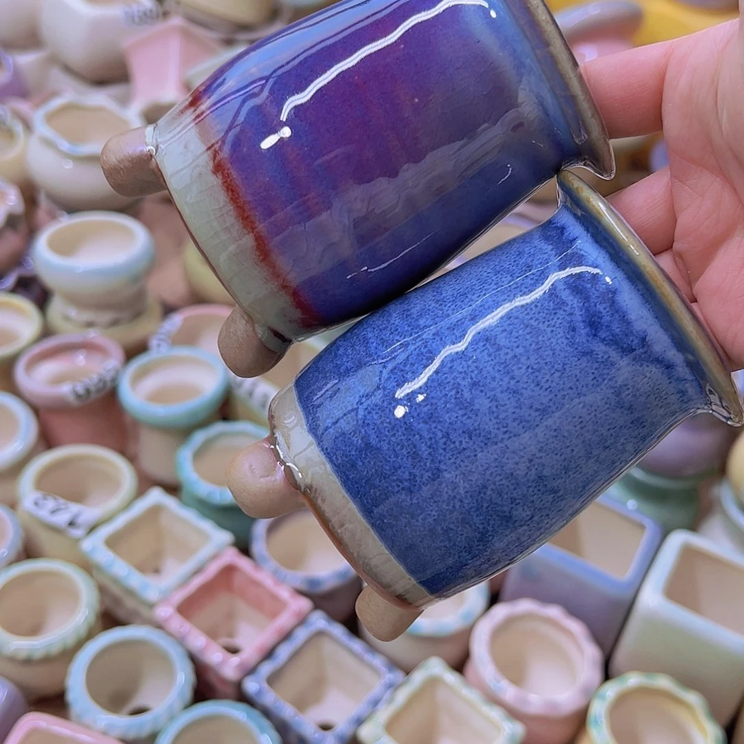 红陶陶瓷花盆当场满12包邮