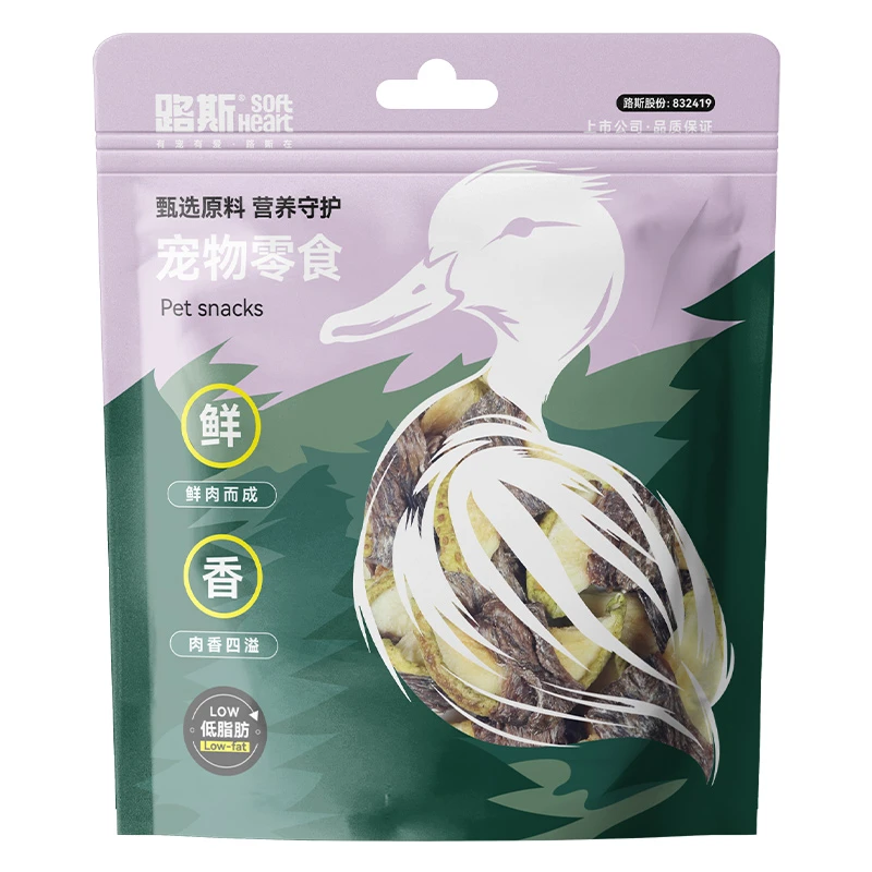 路斯鸭肉卷果蔬狗狗零食鸭肉烘干肉干泰迪金毛宠物狗零食
