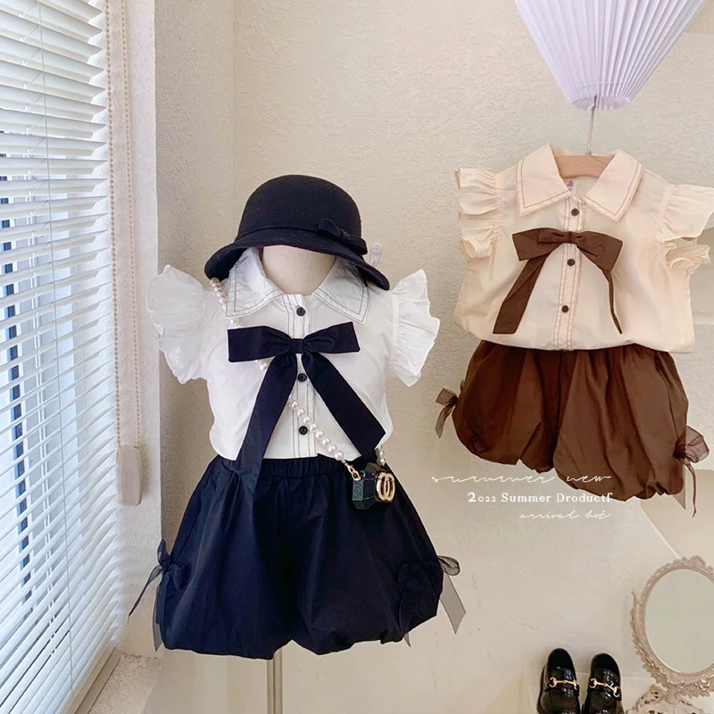 【本妈】“马德里不思议”学院风衬衫+花苞短裤两件套0315  15