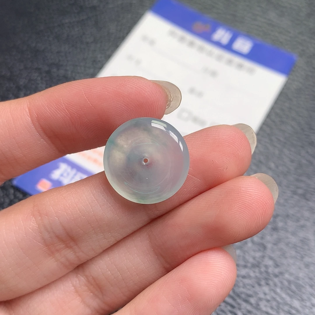 翡翠裸石缅甸天然A货翡翠冰种平安扣