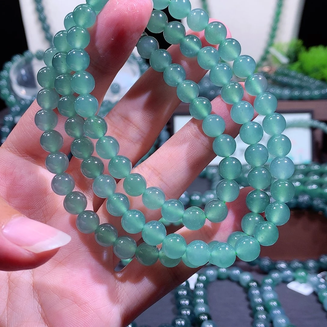 翡翠未镶嵌手链天然a货翡翠项链7.8