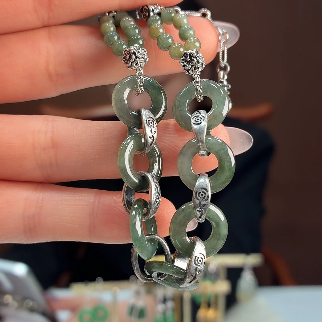 翡翠未镶嵌手链手链