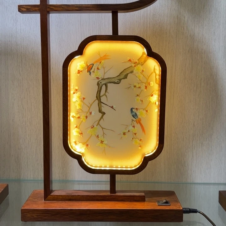 织绣手工苏绣台灯