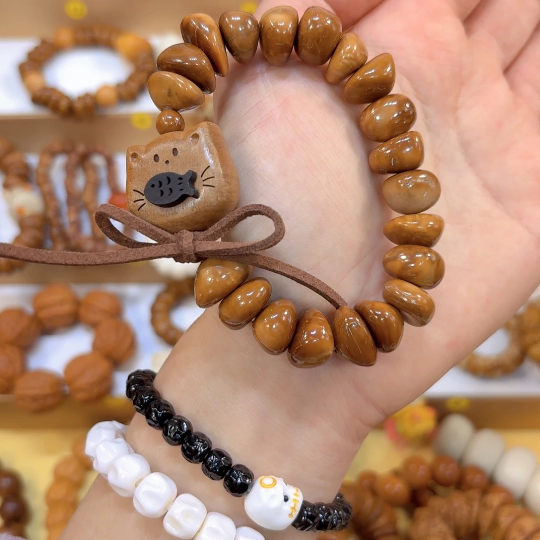 星月菩提手串库克➕猫吃鱼