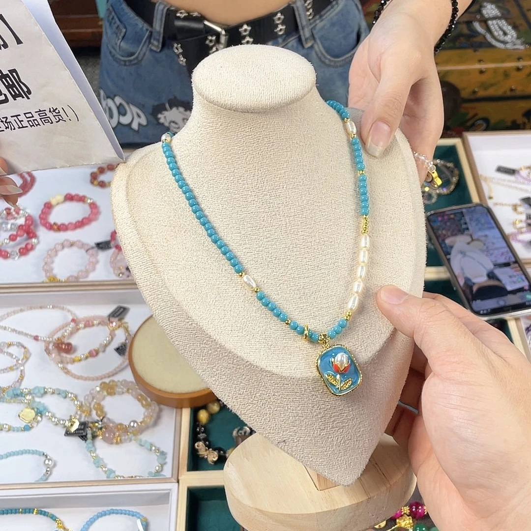 水晶手链银S925镀金镶嵌