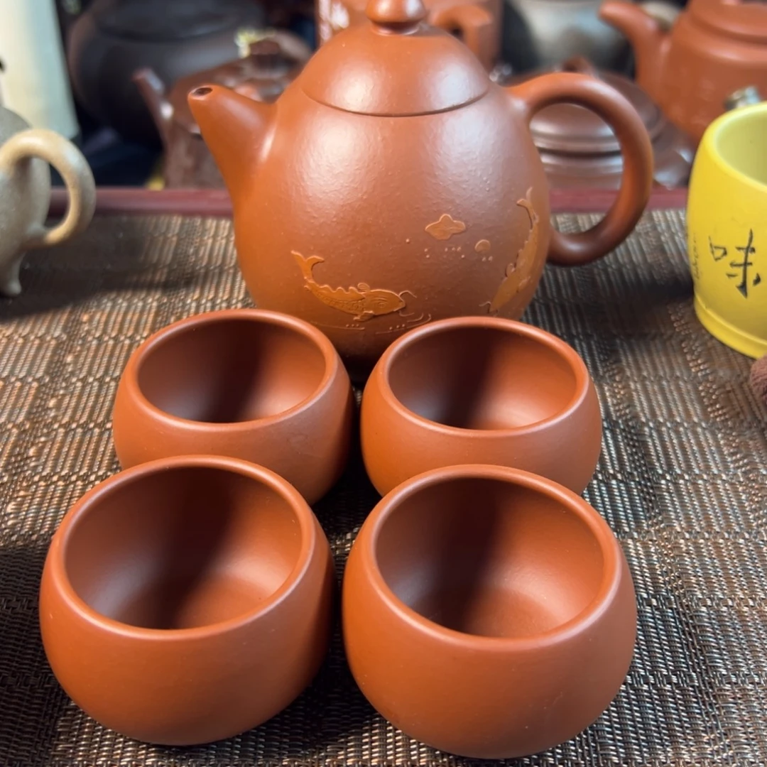 紫砂茶壶宜兴原矿紫砂壶350毫升容量