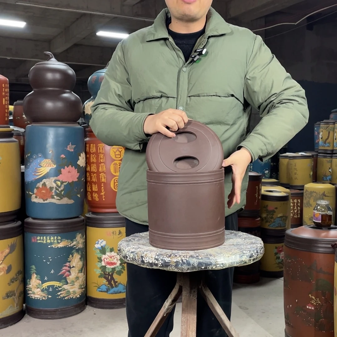 宜兴原矿紫砂茶叶罐