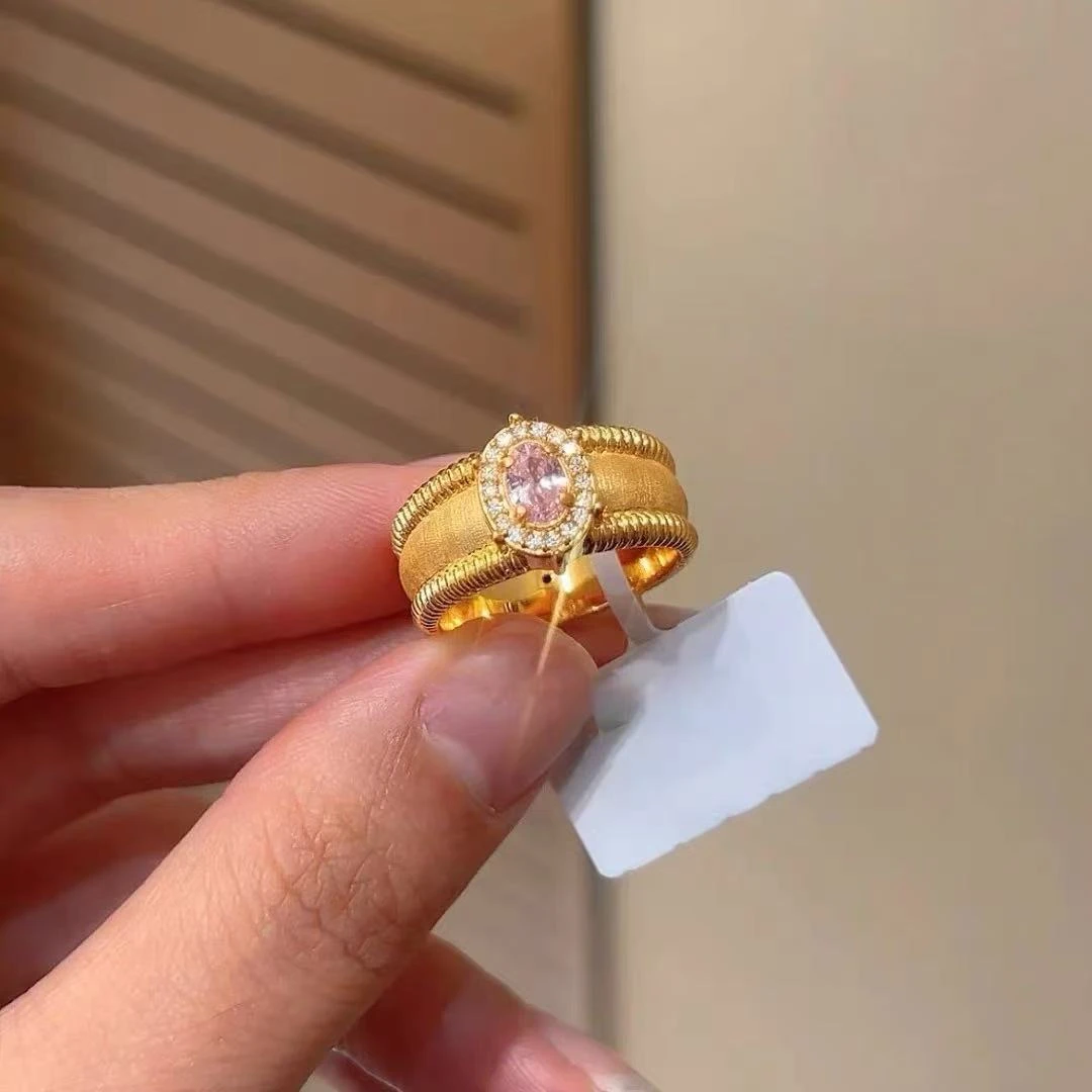 【高定】戒指  拉丝鸽子蛋戒指D03