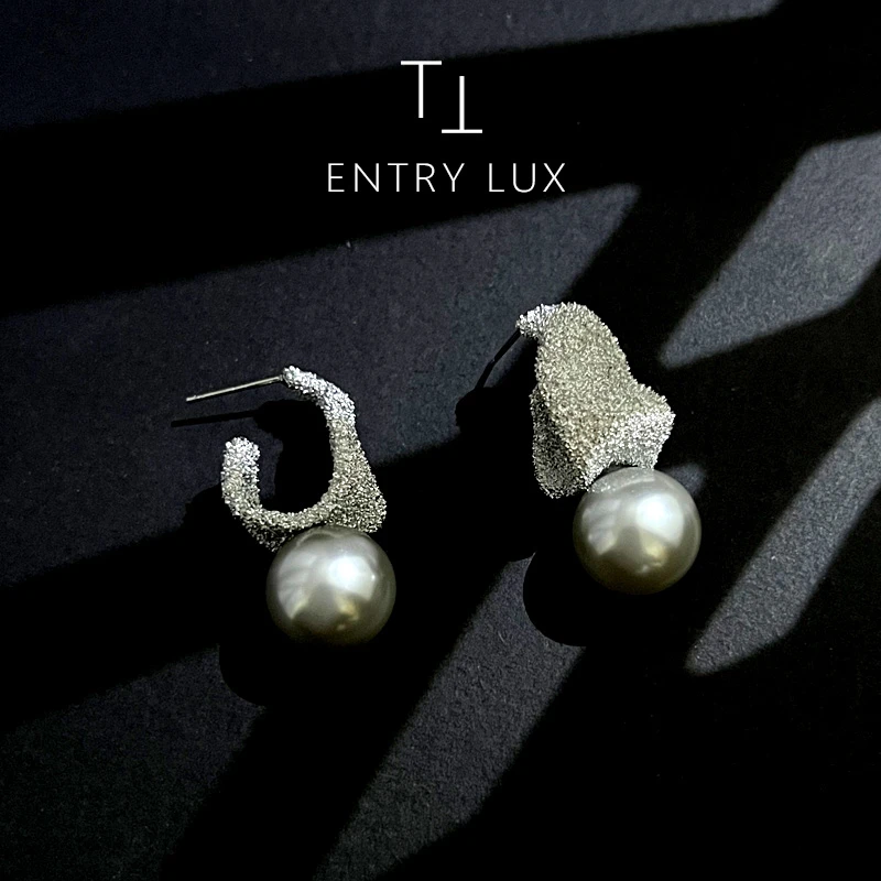 铜合金亚克力耳饰 铜合金/TT-ENTRY LUX【远山】合成立方锆 /T019清