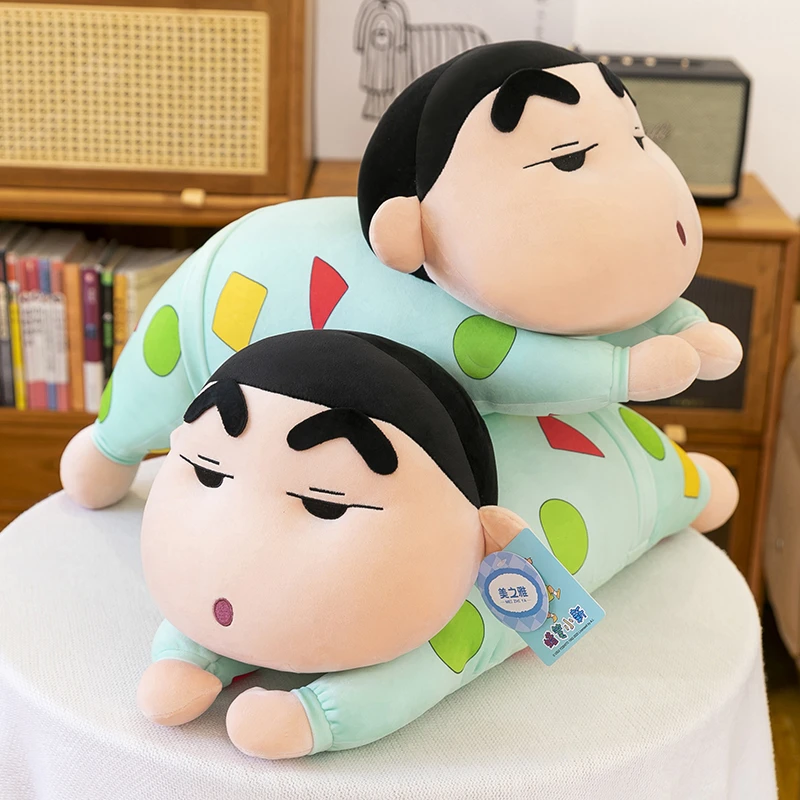 正版睡衣蜡笔小新毛绒玩具公仔趴款卡通布娃娃生日礼物送男女友孩