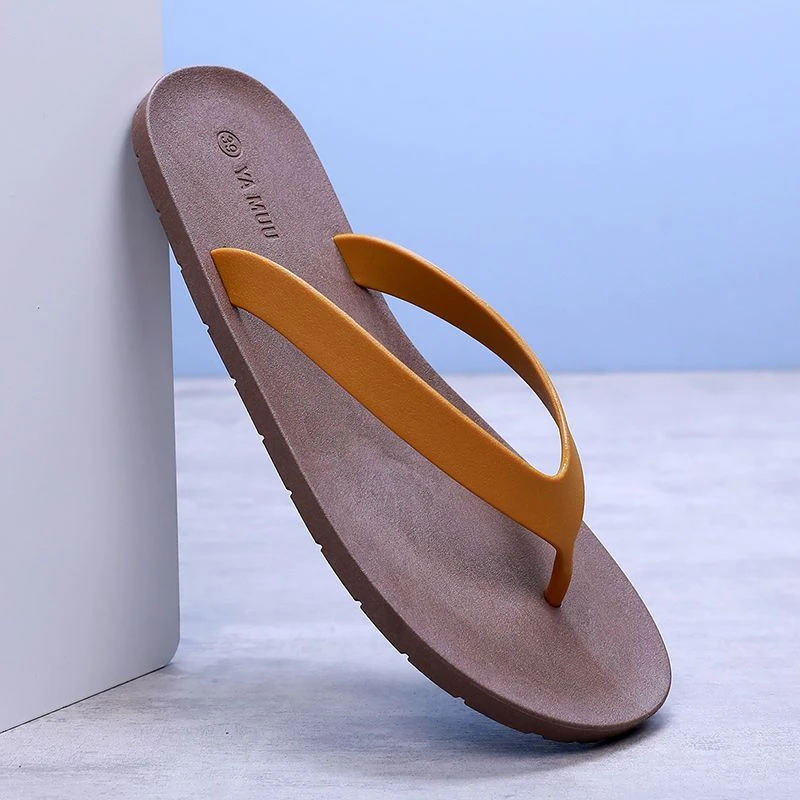 泰国进口人字拖鞋男士外穿轮胎底可泡水情侣沙滩凉拖鞋子男女同款