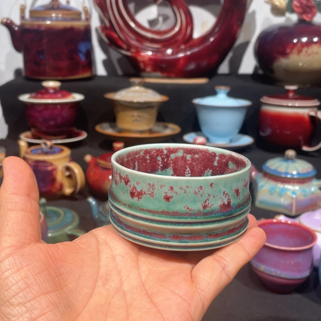 闪***禾中国神后钧瓷茶器