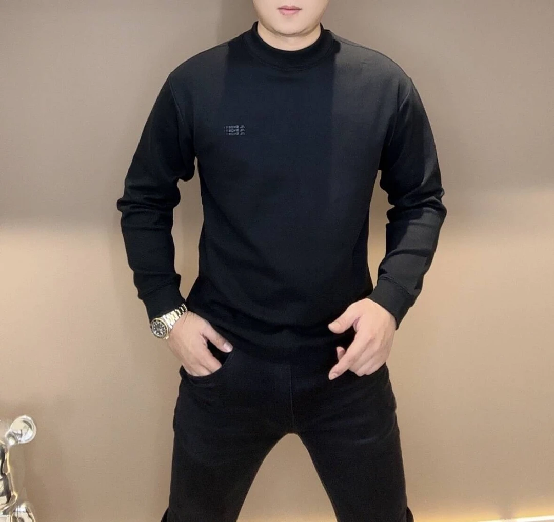 冬季时尚加绒修身保暖长袖打底衫卫衣 001