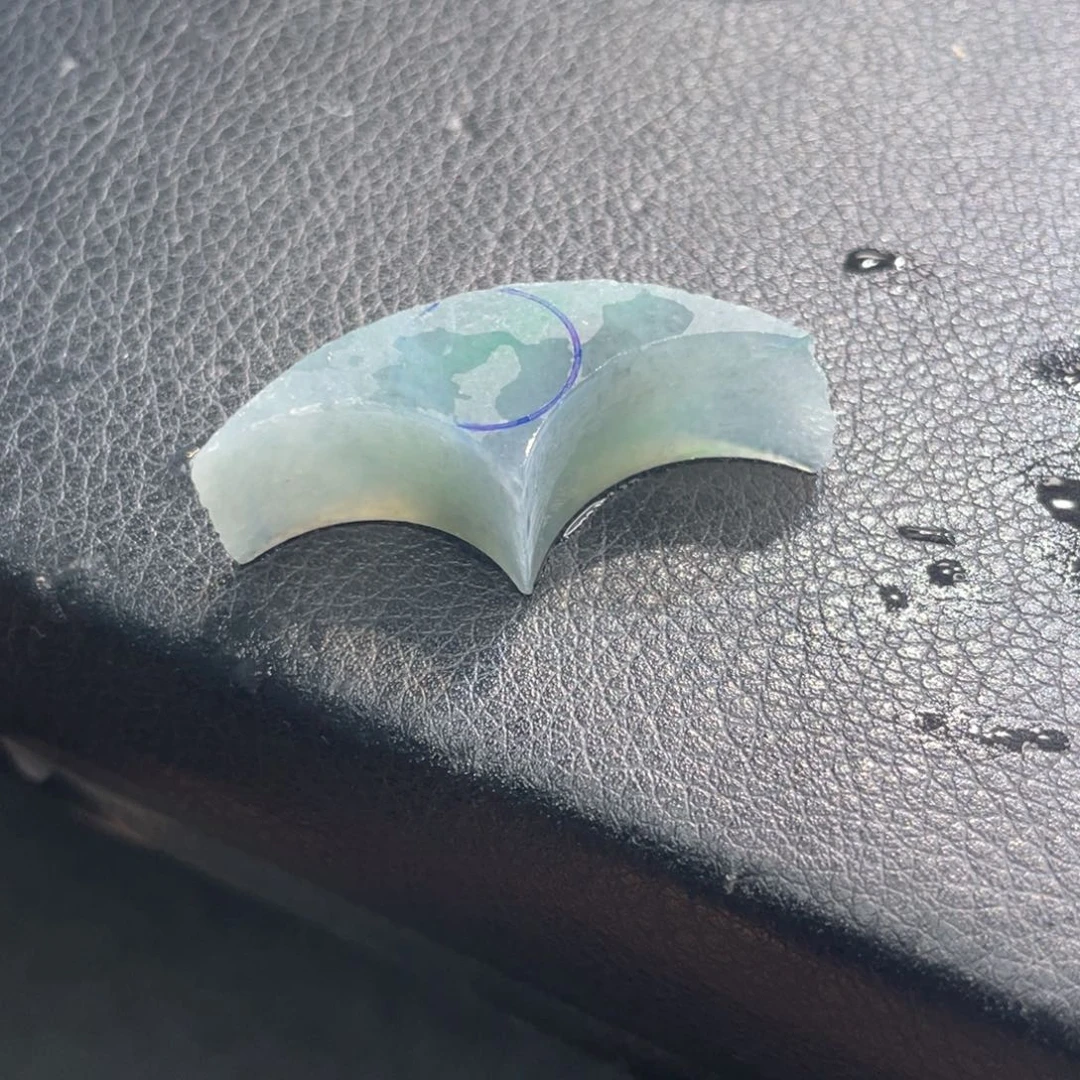 未镶嵌定制翡翠天然翡翠12➕冰绿乌鸡有纹漏