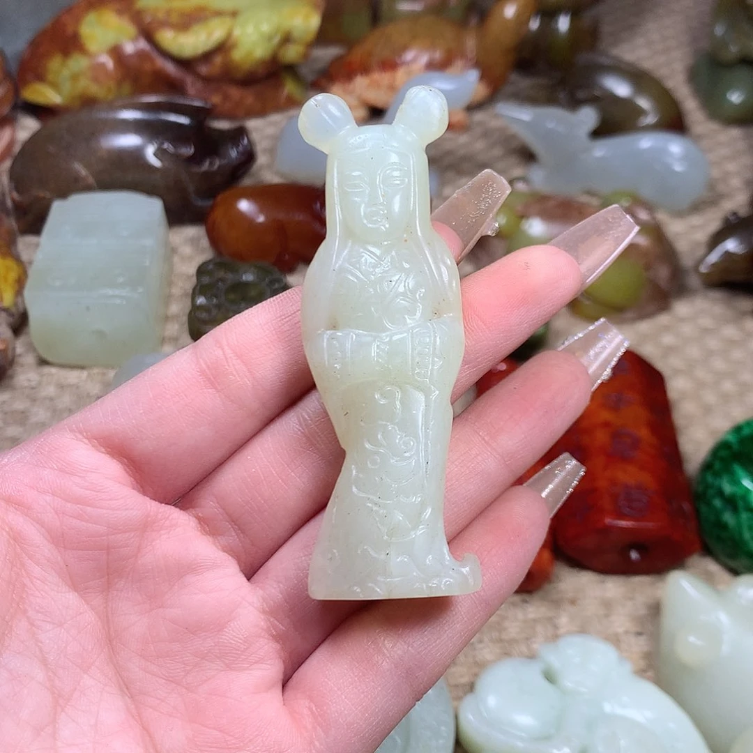 白玉菩提吊坠挂件