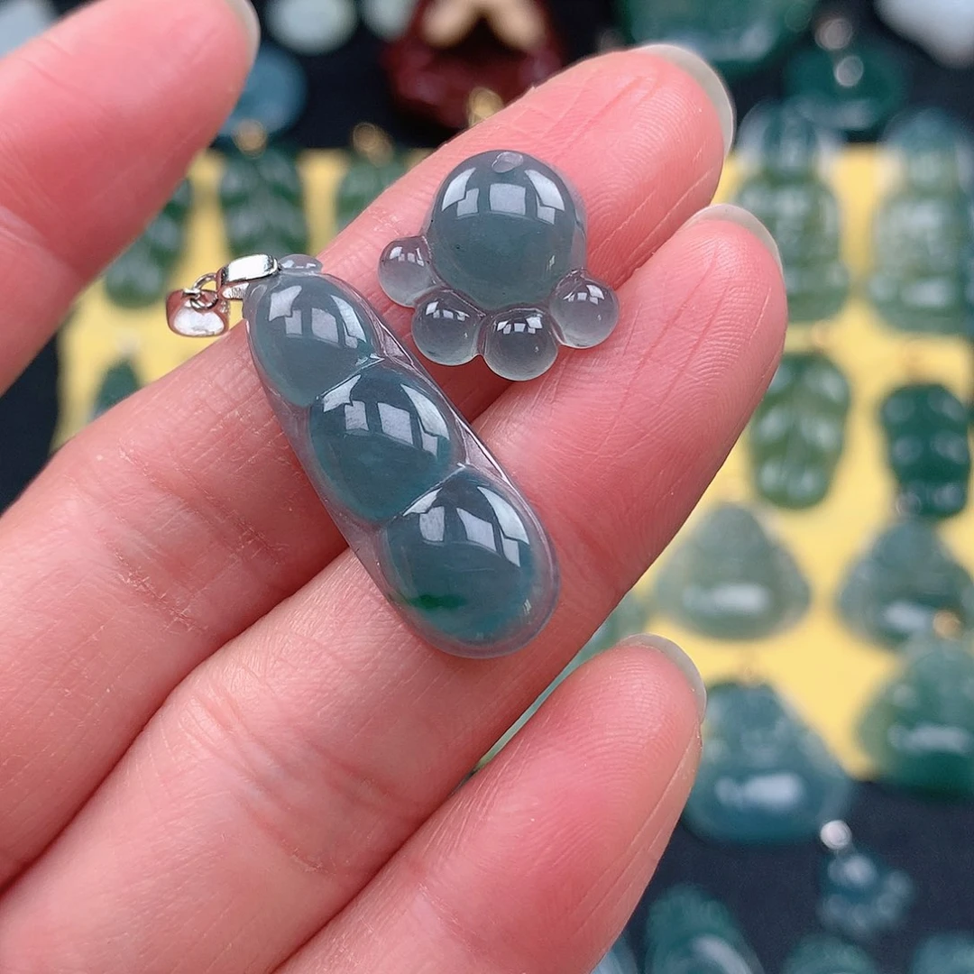 翡翠吊坠(不含链)未镶嵌小*瓜吊坠