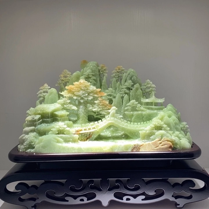 未镶嵌蛇纹石玉（覆膜）珠宝奇石
