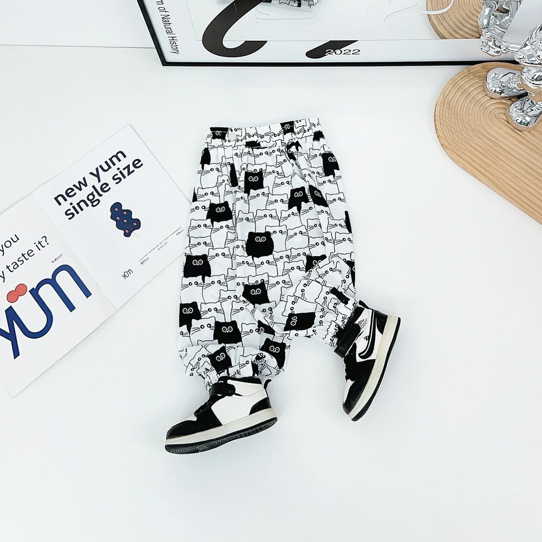 男童裤子薄款宽松休闲裤夏装防蚊长裤儿童 TT28516 悠悠童话童装