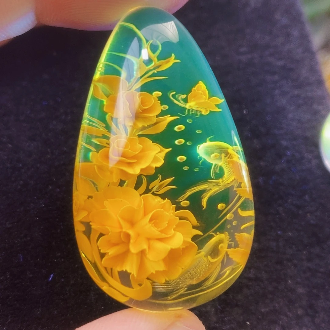 金珀未镶嵌吊坠(不含链)