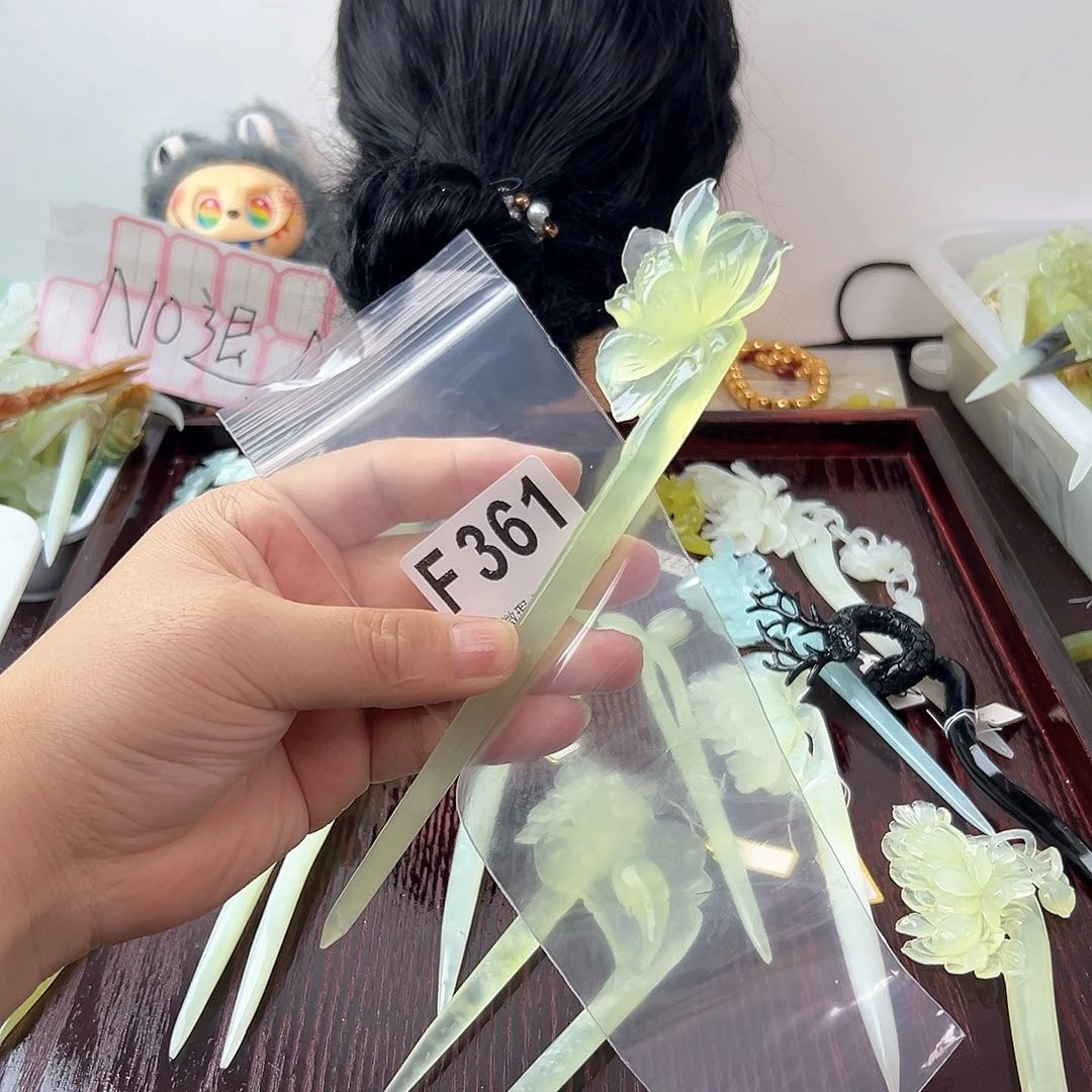 合金蛇纹石玉发饰好***?