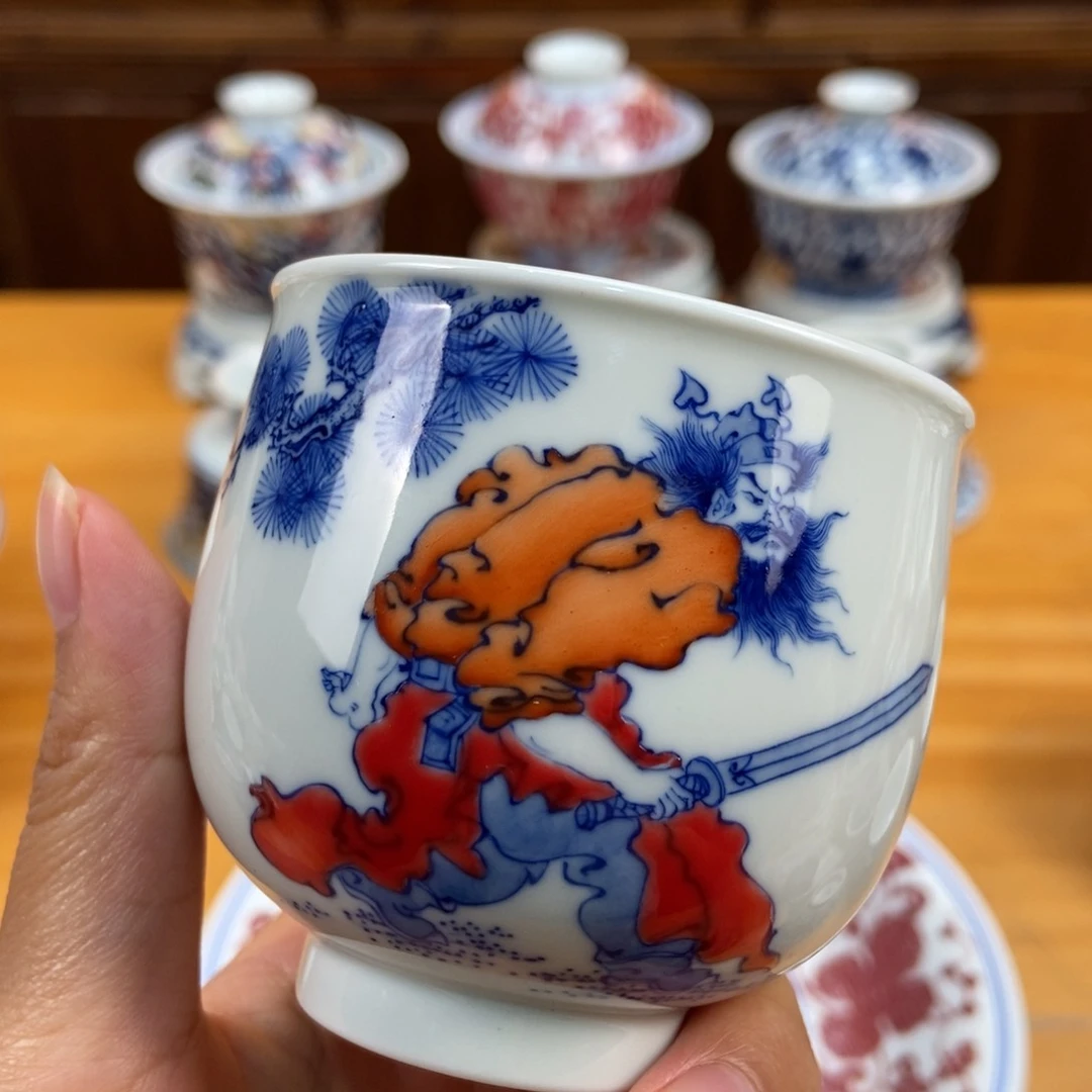手绘现代茶具非古董