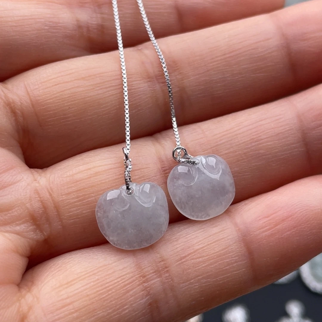 翡翠银S925镶嵌吊坠(不含链)